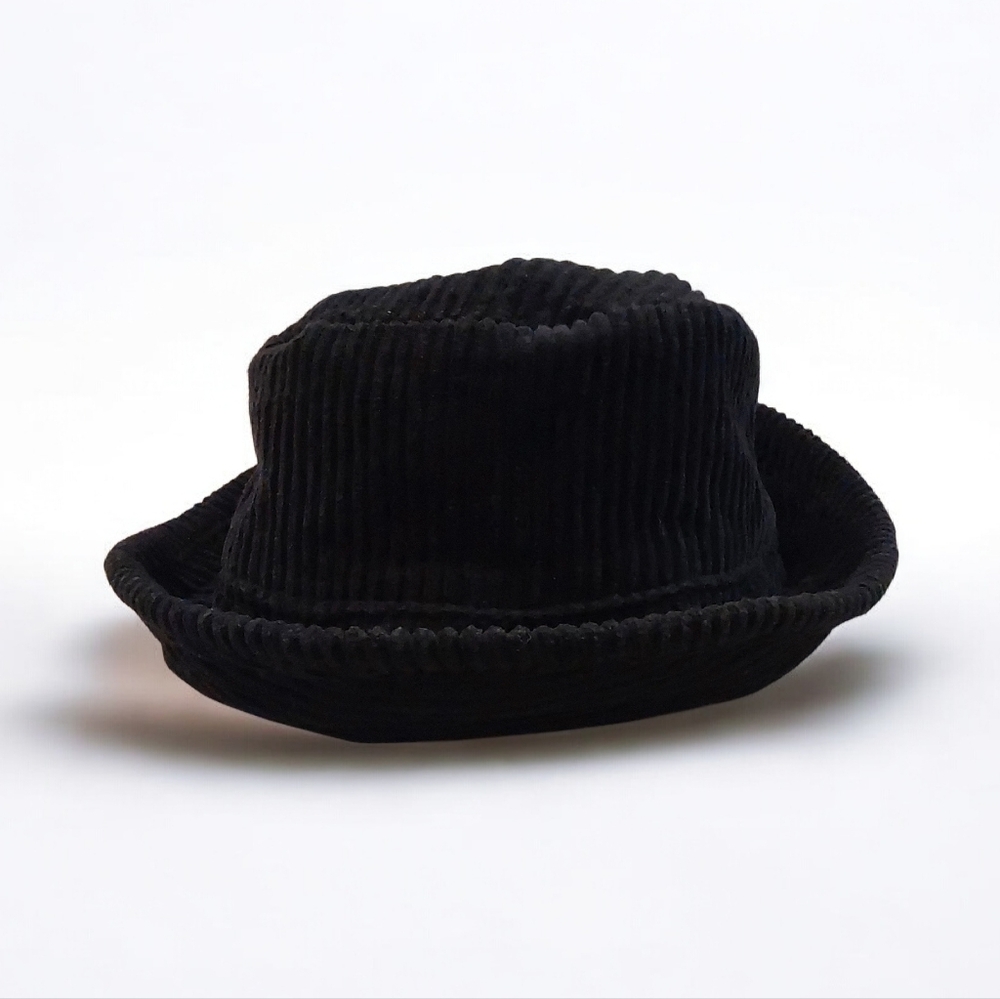 Vintage Eddie Bauer Black Corduroy Bucket Hat